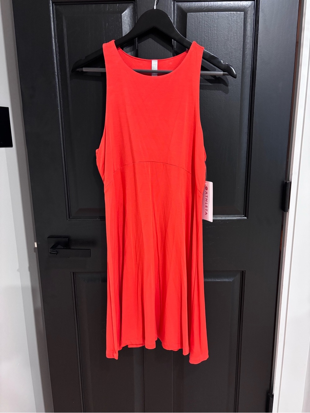 Athleta Coral-Red Midi Dress